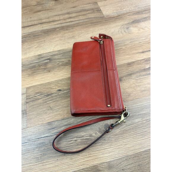 Coach Pink Large Leather Long Zip Around Accordion Wallet - Picture 2 of 8